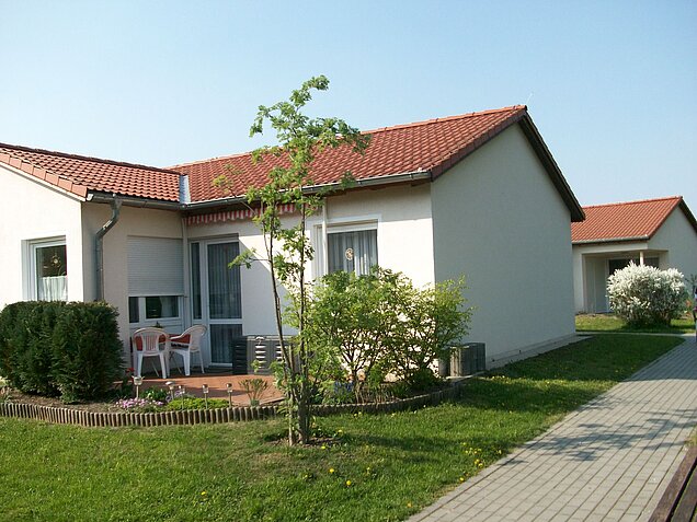 Kleines Haus, in dem betreutes Wohnen angeboten wird.