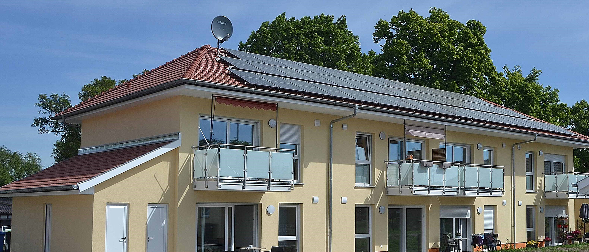 Das Bild zeigt das Wohnhaus des Paritätischen Wohlfahrtsverband für betreutes Wohnen