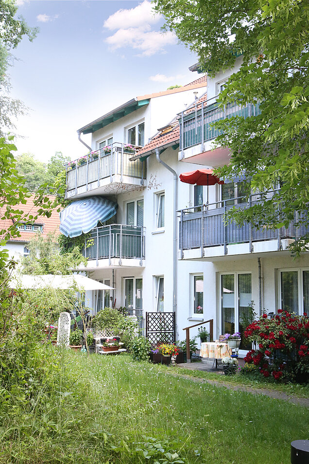 Ansicht Balkone und Terrassen der Seniorenresidenz Altlandsberg